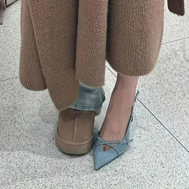 deanwangkt  Pointed Toe Women High Heels Shoes Designer Slingback Sandals Dress Pumps Shoes - Deanwangkt