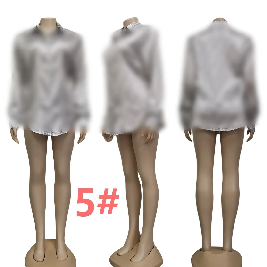 Luxury Women Blouses Shirts Designer Shirt Tops Long Sleeve Slim Fit Shirt Free Ship - Deanwangkt