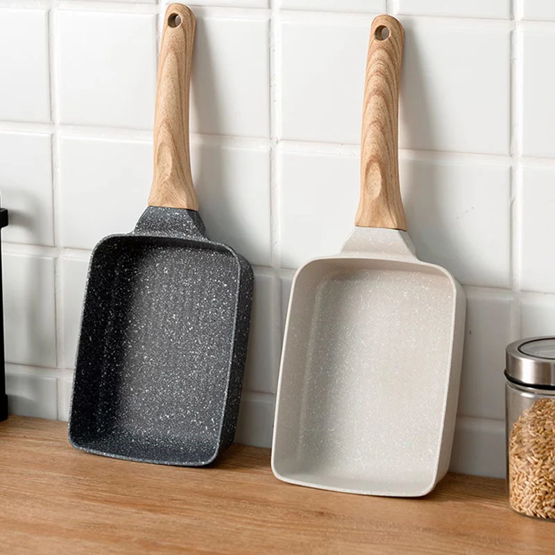 1pc Japanese-Style Tamagoyaki Omelette Pan - 5.9''x7.08'' Rectangle Cast Iron Frying Pan for Perfectly Shaped Eggs - Kitchen Essential for Home Cooking, Non-Stick Cooking Surface, Durable, Easy to Clean, Heat-Resistant, Versatile Cooking Companion - Deanwangkt