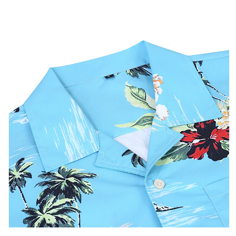 DEANWANGKT 2025 Men's Casual Hawaiian Shirt Men's,  Loose Shirt Men's Popularan, n Large Size Beach Shirt - Deanwangkt