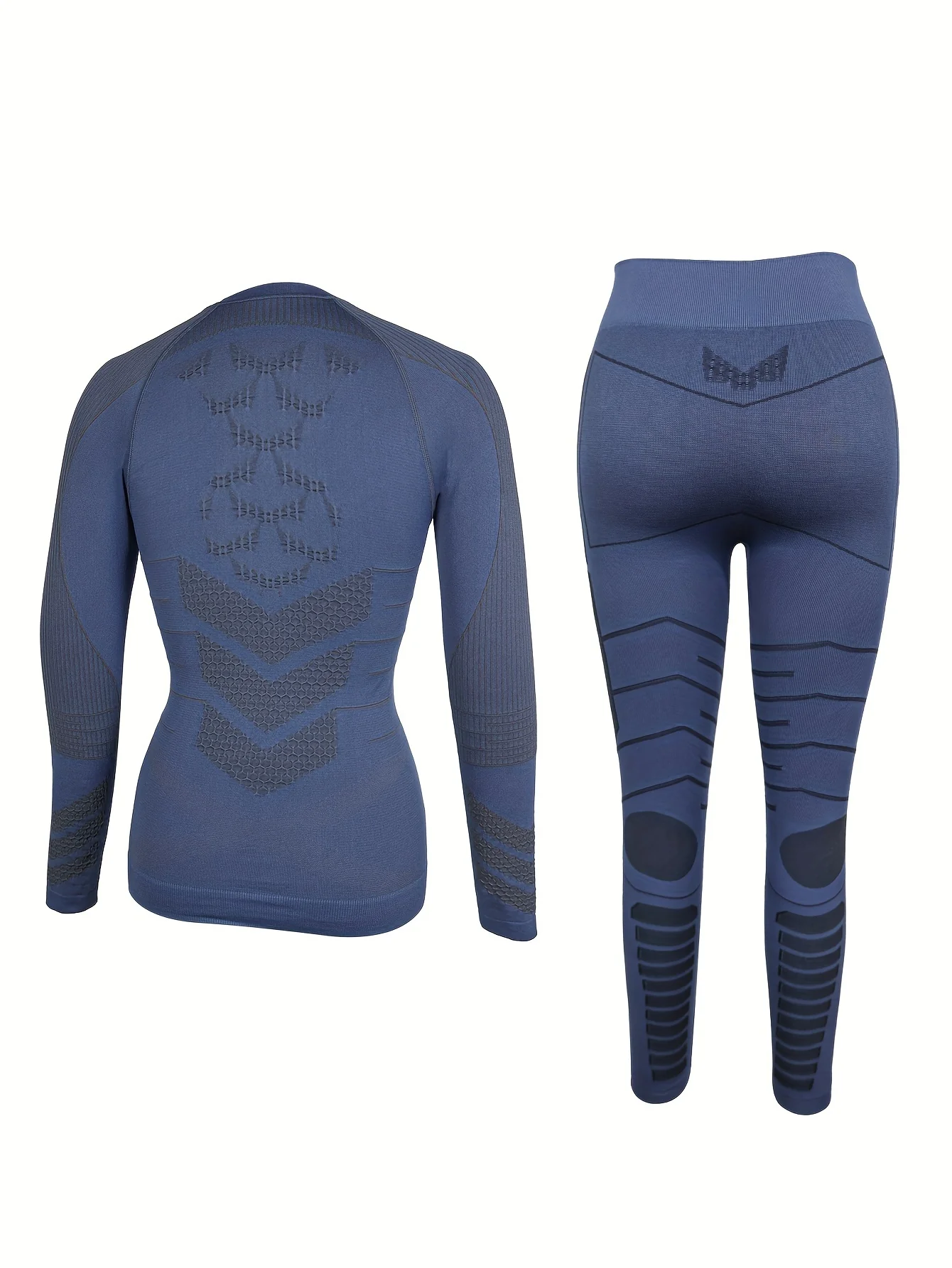 2-Piece Womens Thermal Underwear Set - Moisture-Wicking Compression Base Layers for Warmth, Long Sleeves Top and Leggings Suit - Ideal for Skiing and Winter Activewear - Deanwangkt