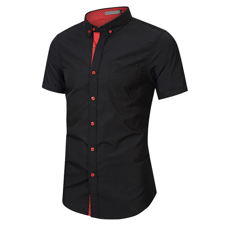 DEANWANGKT 2025 Hot trade men's shirt short-sleeved summer  new  men's clothing popular  men's long-sleeved shirt - Deanwangkt