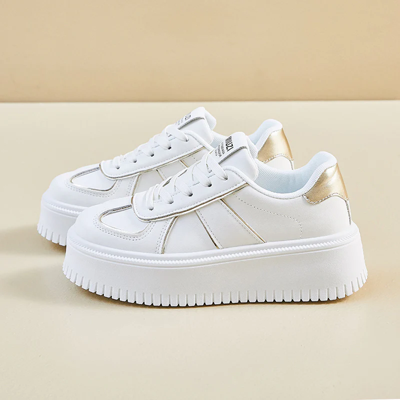 2025 spring white shoes new Korean version ins female students platform heightening casual shoes board shoes street shot RM8660 - Deanwangkt