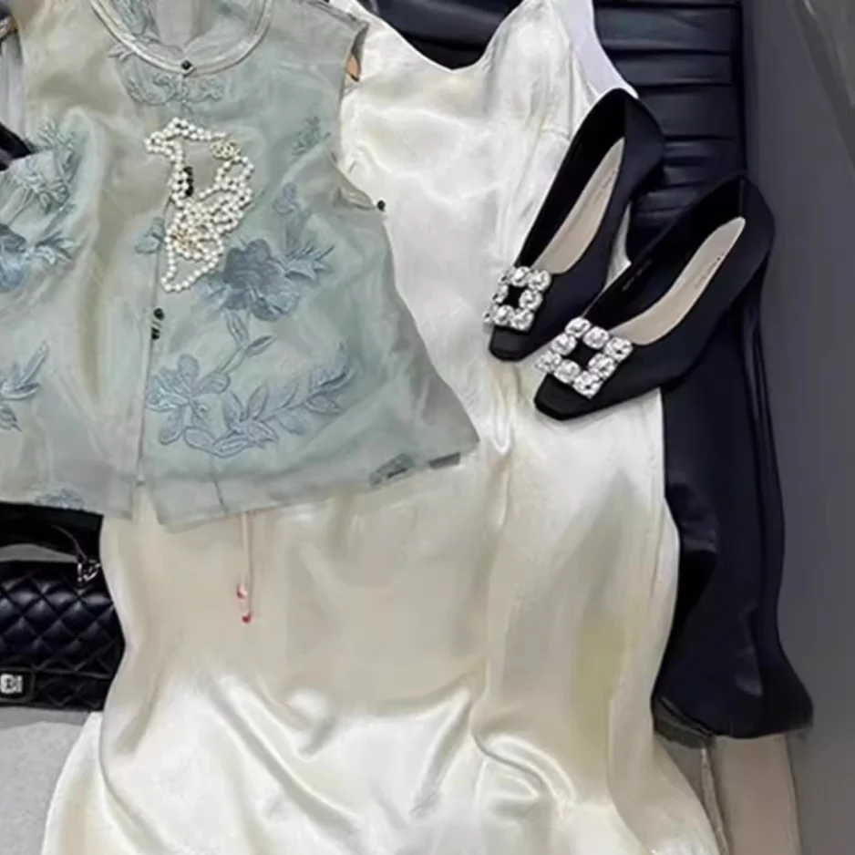 2025 In the summer of popular, the new Chinese-style women's clothing is popular this year. Beautiful suspender dresses and vest suits are popular. - Deanwangkt