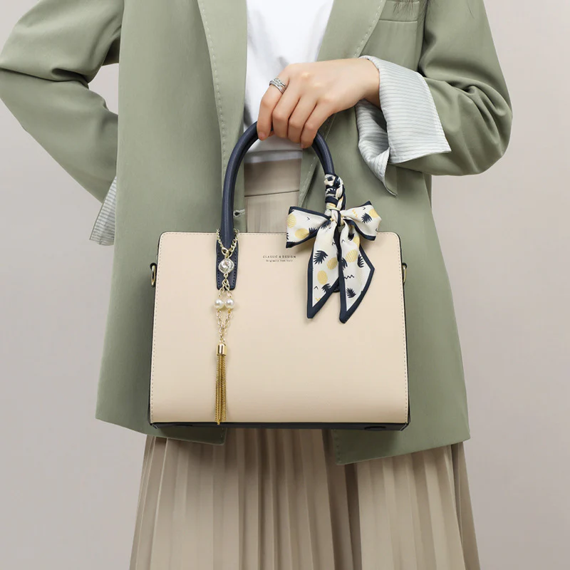 Bags Bag  New Women's Bag Handbag Autumn and Winter Genuine Leather Advanced Texture Large Capacity Crossbody Mother Bag - Deanwangkt