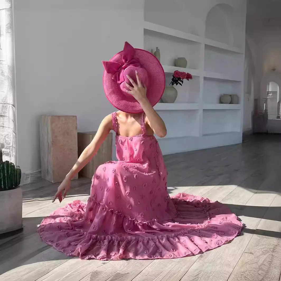 popular spring and summer new 2025 New  women's clothing fashion three-dimensional flower pendulum cake dress - Deanwangkt