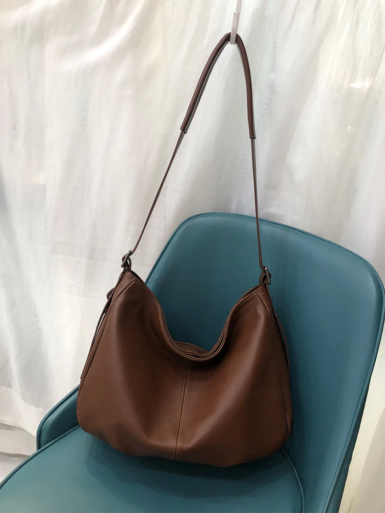 leather women's bags  new  fashion bags, the first layer of cowhide natural fall crossbody shoulder bag 1082 - Deanwangkt