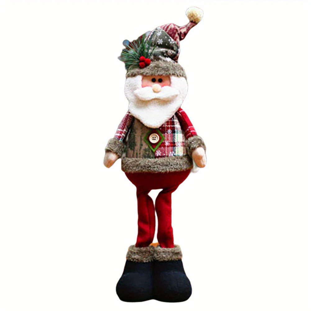 1/2/3pcs Creative Elk Santa Snowman Doll, Christmas Decorations, Happy Christmas Tree Decoration, Family Table Decoration for 2025 New Year Navidad Gift - Deanwangkt