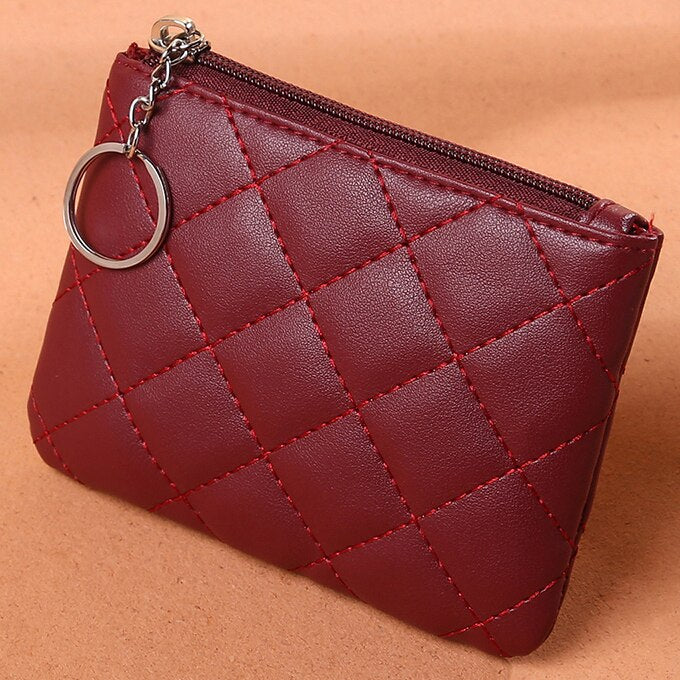 deanwangkt - Fashion Leather Coin Purse Women Small Wallet Change Purses Mini Zipper Money Bags Children's Pocket Wallets Key Holder - Deanwangkt