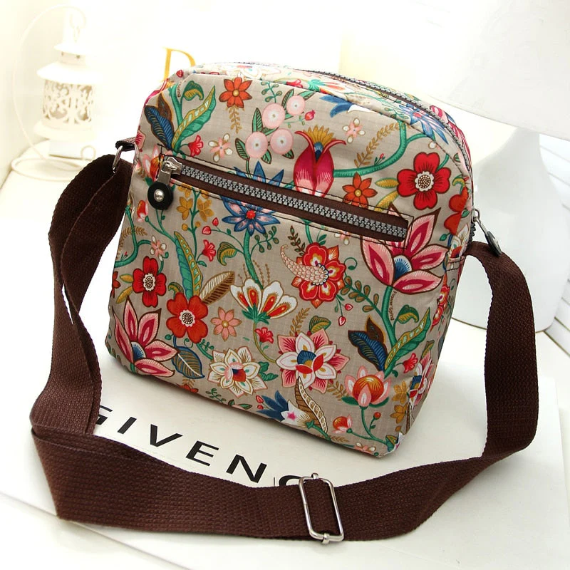 deanwangkt - Fashion Women Messenger Bags New Vinatge Flower Printing Women Bag Mummy Casual Shoulder Bags Female small Wallet - Deanwangkt