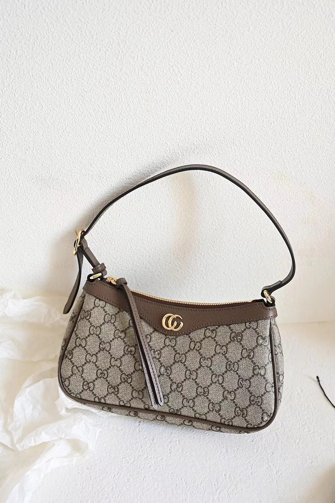 New Classic G Home Printing Underarm Bag Presbyopic Leather Women's One Shoulder Crossbody Bag Cowhide All-Match with Logo - Deanwangkt