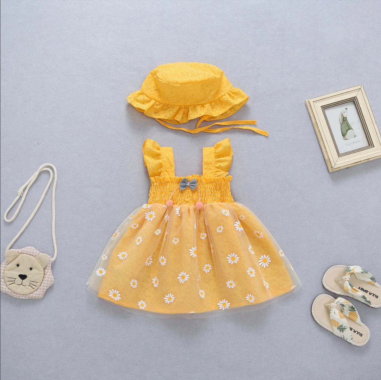 Children Shirt 2025 Spring Baby Girls' Korean Style Flower Stitching Dress Children's Long Sleeve Sweet Pastoral Princess Dress - Deanwangkt