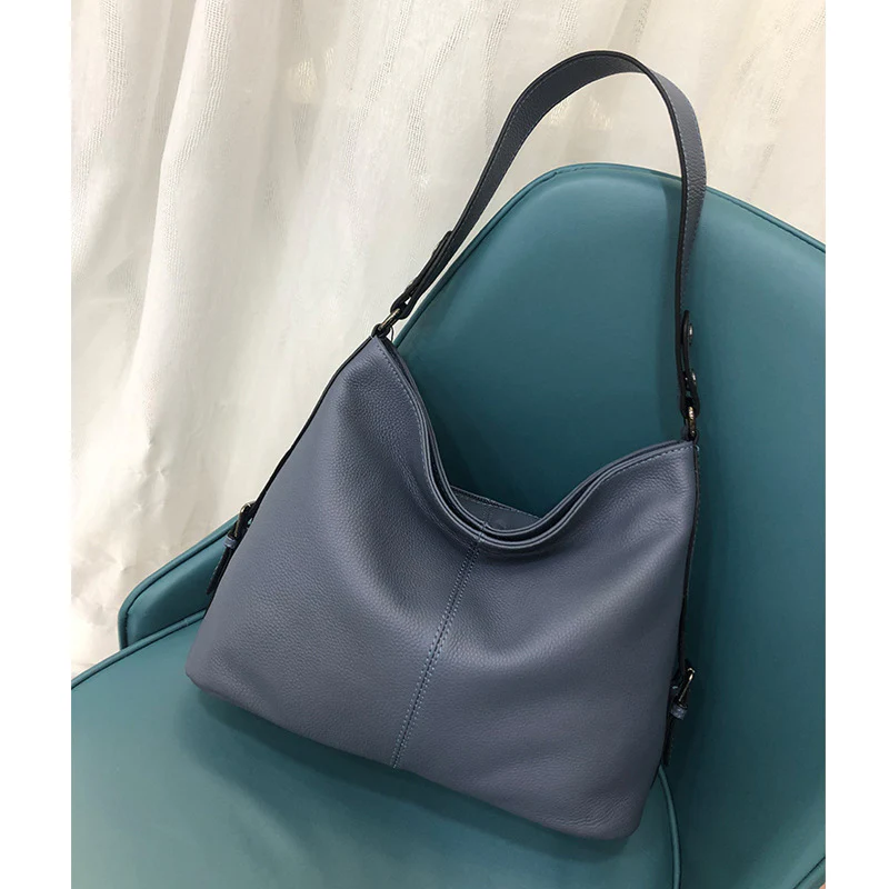 women's bag  new  style fashion shoulder bag leather tote bag first layer cowhide messenger bag 5560 - Deanwangkt