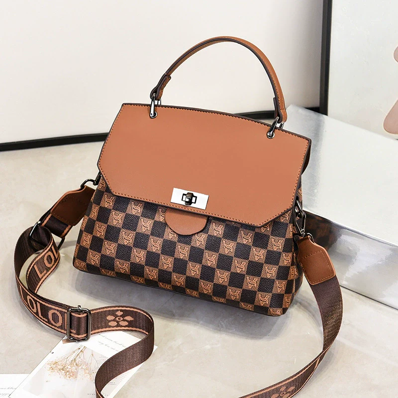 Women's bag  new fashion versatile autumn and winter temperament handbag high-end commuter shoulder messenger bag women - Deanwangkt