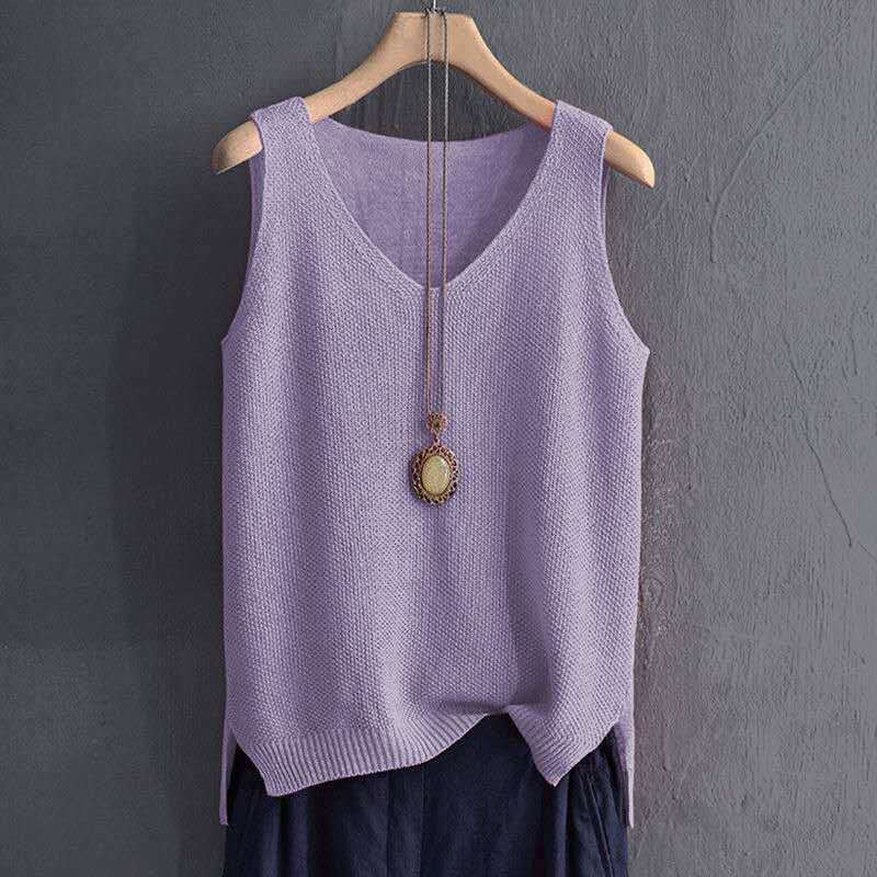 80-100 kg, fat mm loose belly cover large size ice silk suspender vest women's knitted bottoming shirt sleeveless top women's - Deanwangkt