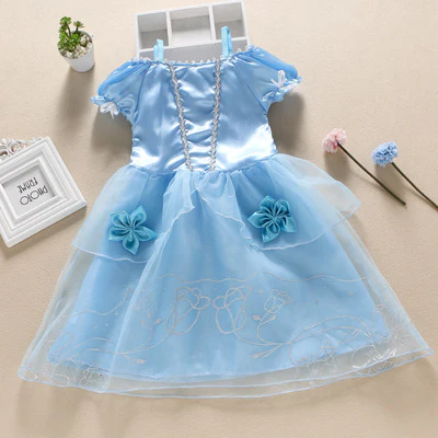 Foreign Trade European and American Girls Dress Princess Dress Dress Frozen Dress Cinderella Dress One Piece Dropshipping - Deanwangkt