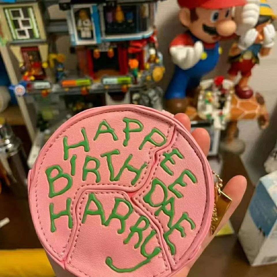 deanwangkt - Retro Kawaii Birthday Cake Women Coin Purse Kawaii Cartoon Harajuku Cute Storage Bag Mini Bag Girl Purses Food Wallet Coin Pouch - Deanwangkt