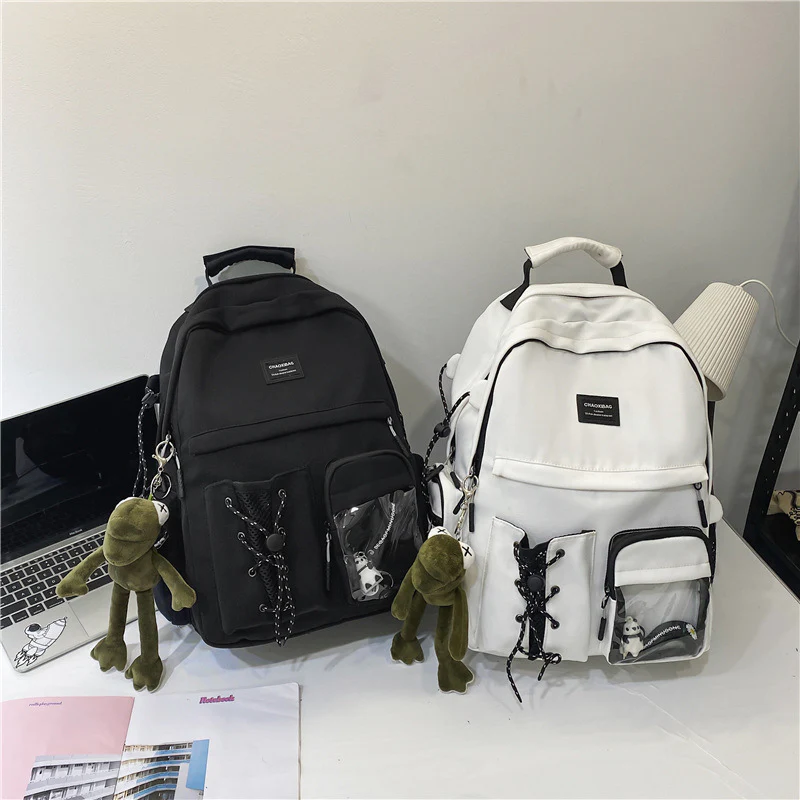 Love Sea Backpack  New Middle School Student Lightweight Women's Schoolbag Female Fashion Simple Large-Capacity Backpack - Deanwangkt