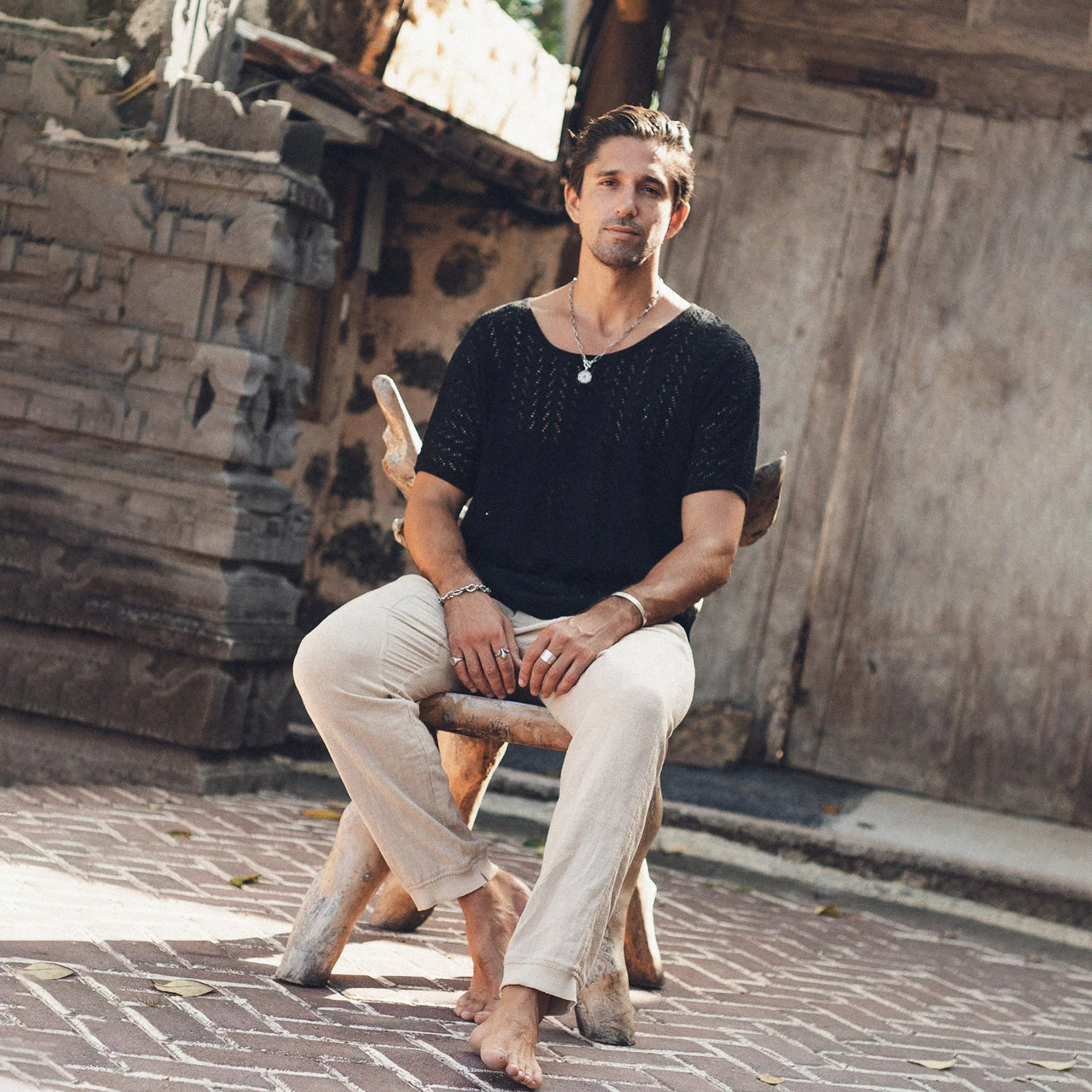 DEANWANGKT 2025New products in !!  beach couples wear solid color knitted beach bikini blouse couples sunscreen wear - Deanwangkt