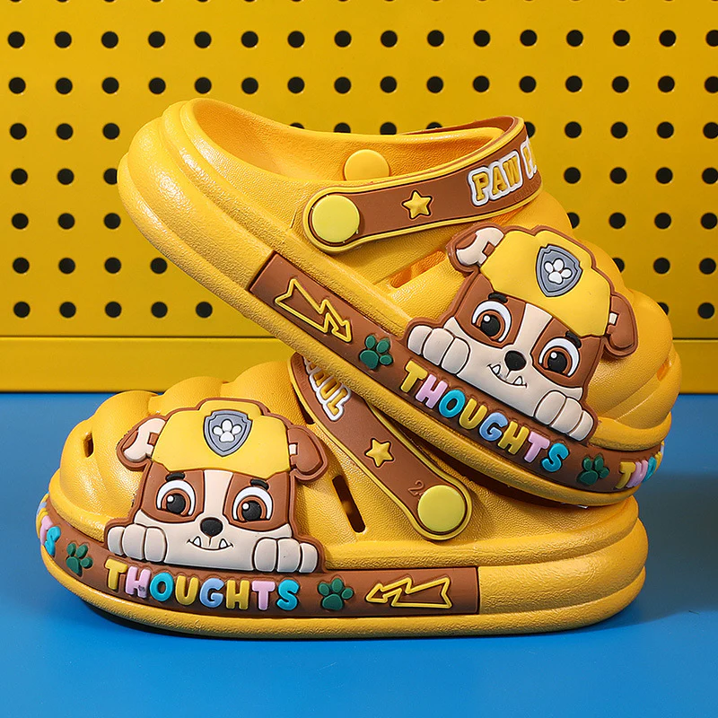 DEANWANGKT New PAW Patrol Summer Children's Cartoon Hole Shoes Boys and Girls Baby Home Non-Slip Sandals Wholesale - Deanwangkt
