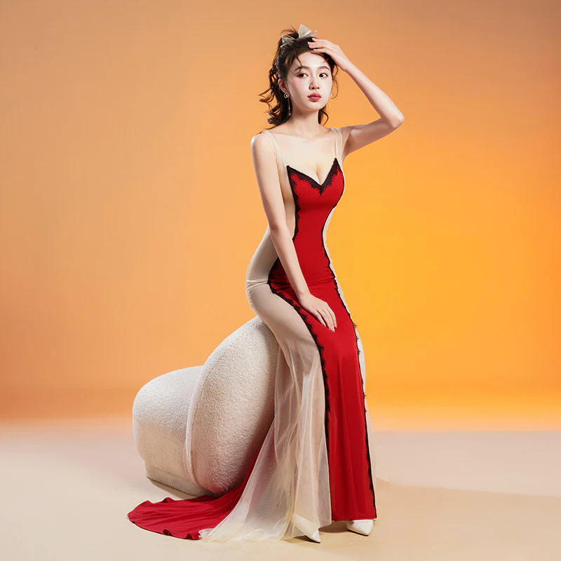2025 G103/Sexy Dress Celebrity Party Fishtail Evening Dress Night Slim Temperament Long Dress Dress - Deanwangkt