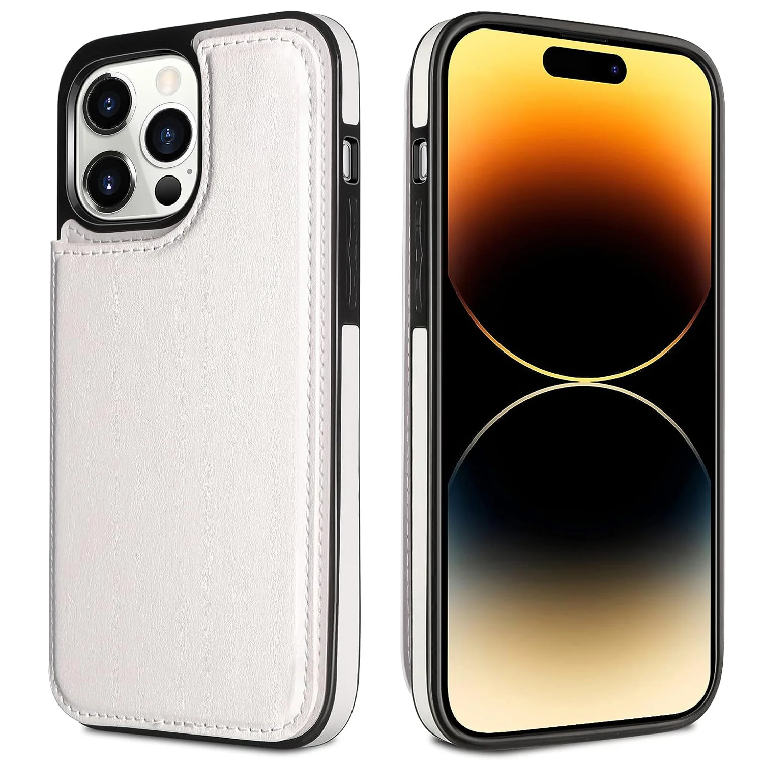 Premium PU Leather Wallet Phone Case with Card Slots and Magnetic Closure - Slim-Fit Design for iPhone 11, 12, 13, 14 Series & More - 4G/5G Compatible - Deanwangkt