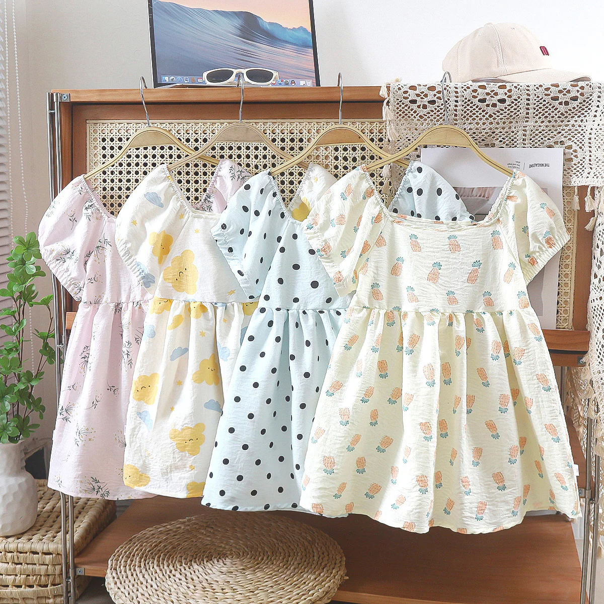 New Korean Girls Dress Baby Girl Princess Dress Western Style Cute Summer Leisure Dress - Deanwangkt