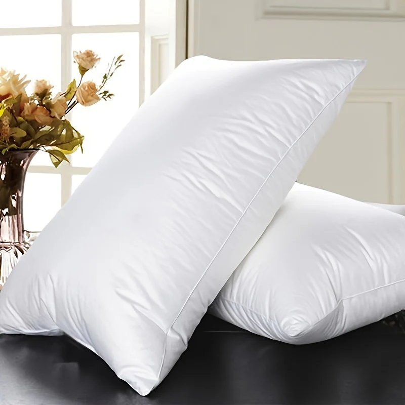 1pc Premium Feather Down Pillow 20x26 Inches, Classic Style Hotel Quality Bedding For Guesthouse B&B Home, Ultra Comfort Cloud-Like Sleep OEKO Standard - Deanwangkt