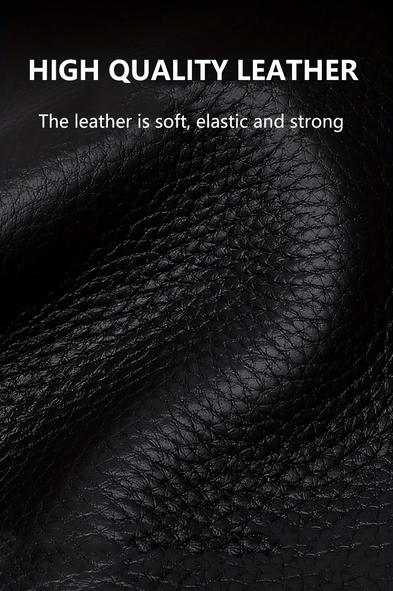 Premium Mens Business Wallet with Stylish Money Clip - Large Capacity, Durable PU Leather, Horizontal Design for cards and cash - Deanwangkt