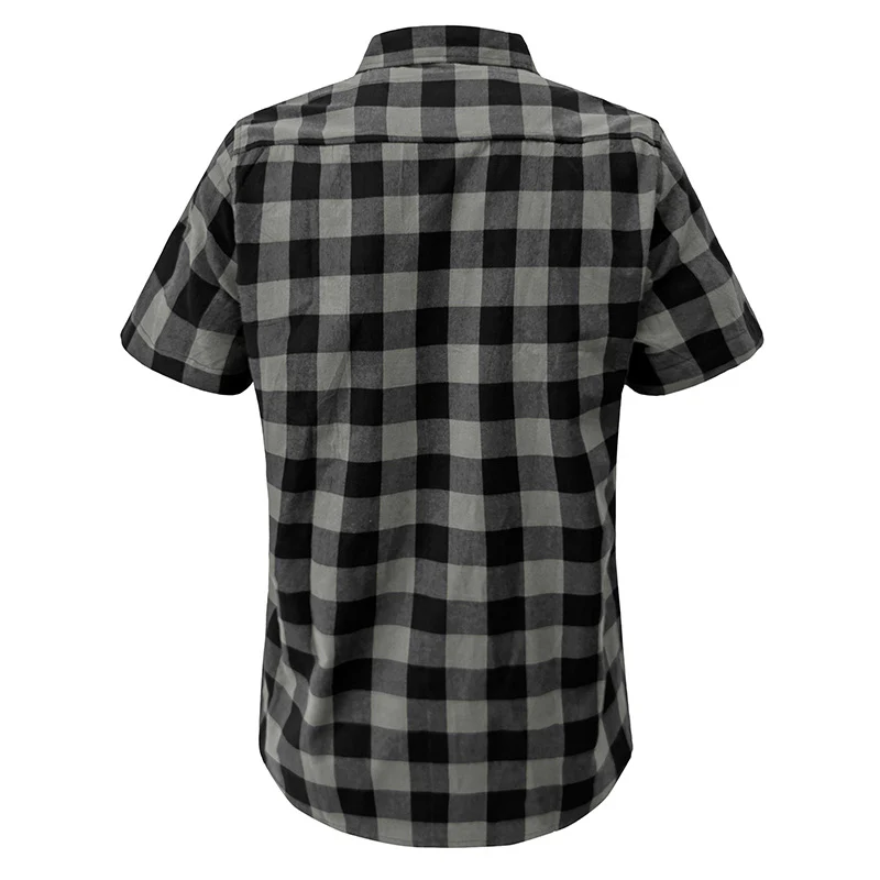 DEANWANGKT 2025 Cross-border men's casual Hawaiian shirt Popular trade men's short-sleeved shirt men's shirt wholesale  plaid shirt - Deanwangkt