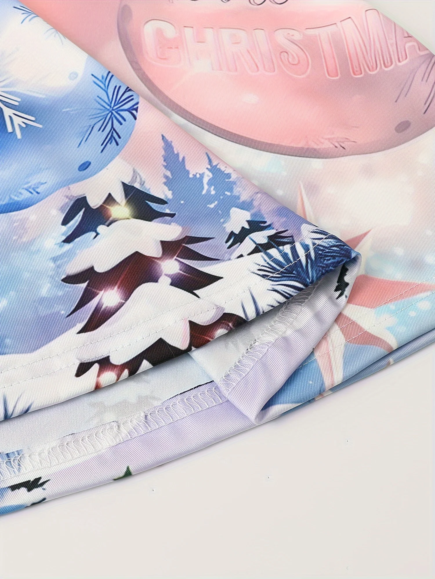 Long Sleeve Elegant Girls Graphic Jingle Bell Christmas Dress Gift - Deanwangkt