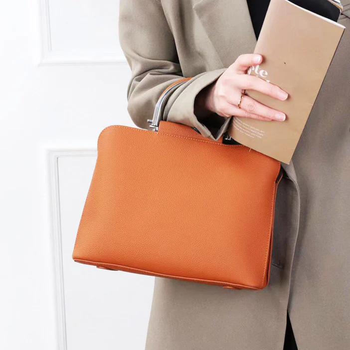 First layer cowhide TOGO pattern casual handbag high-end leather lady bag versatile messenger shoulder women's bag M207 - Deanwangkt