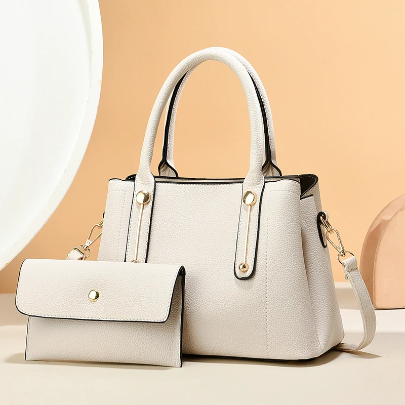 Fashion women's bag  new simple commuter texture large capacity tote bag mother and child bag shoulder messenger bag - Deanwangkt