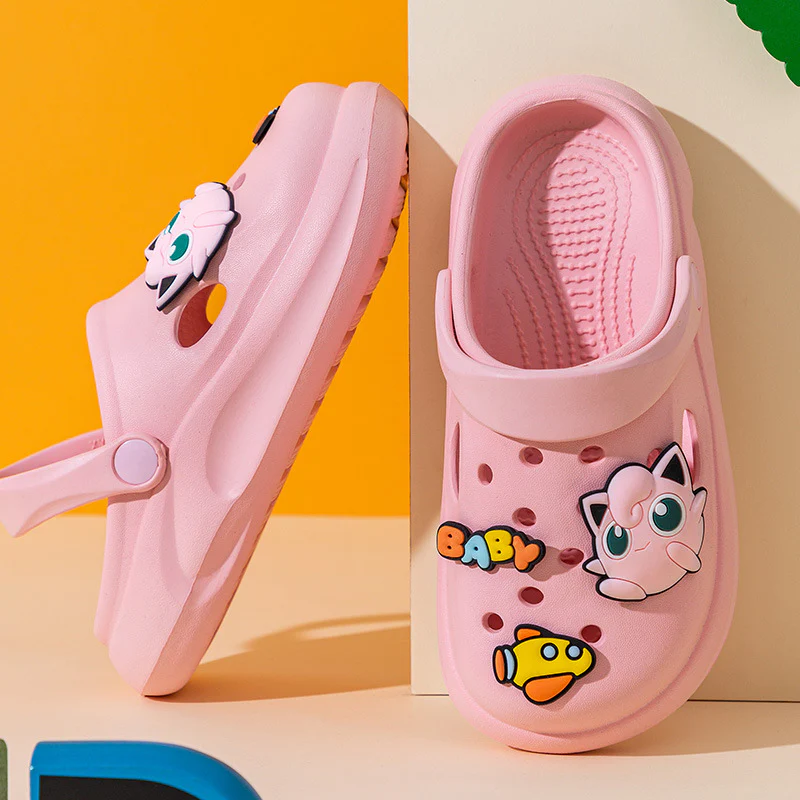 DEANWANGKT Summer Pikachu Children's Hole Shoes Boys and Girls Home Non-Slip Beach Shoes Soft Bottom Sandals and Slippers Wholesale - Deanwangkt