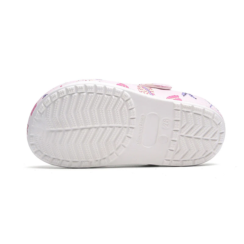 DEANWANGKT Summer New Children Shell Hole Shoes Printed Outdoor Beach Shoes Fashion Children's Sandals - Deanwangkt