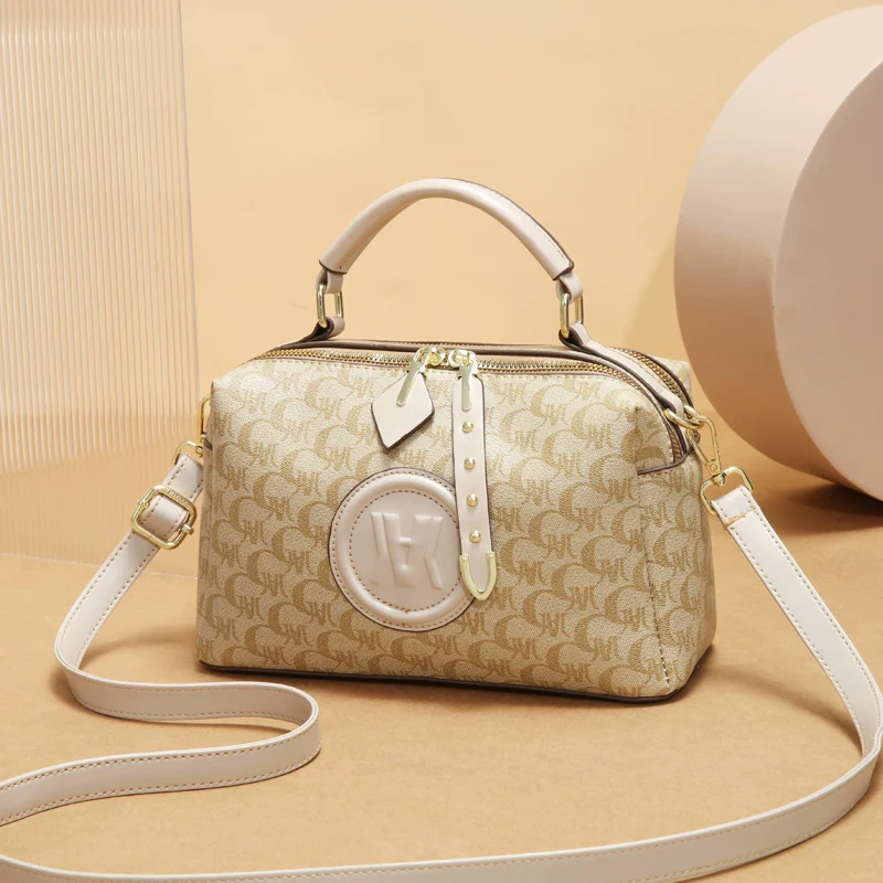 Printed handbag women's popular new fashion versatile small square bag texture shoulder messenger bag temperament women's bag - Deanwangkt