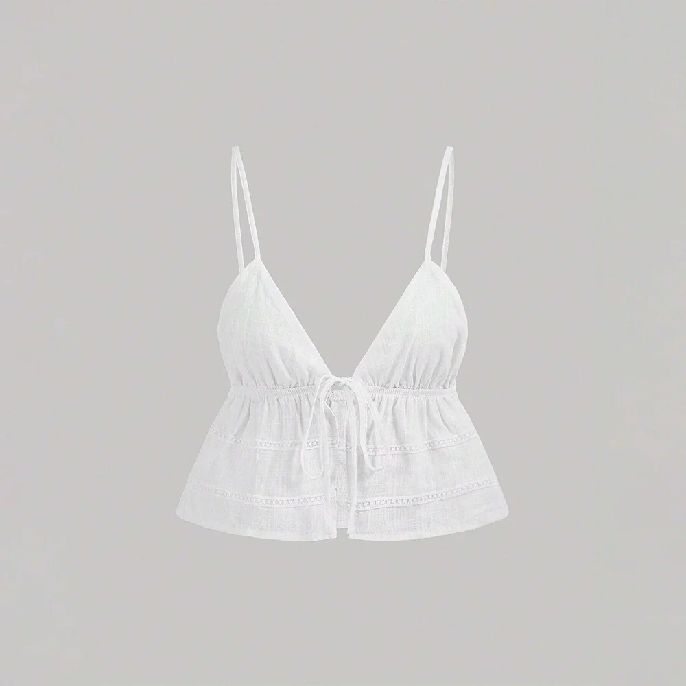 New  women's clothing sexy style slim sling vest summer new solid color super short top - Deanwangkt