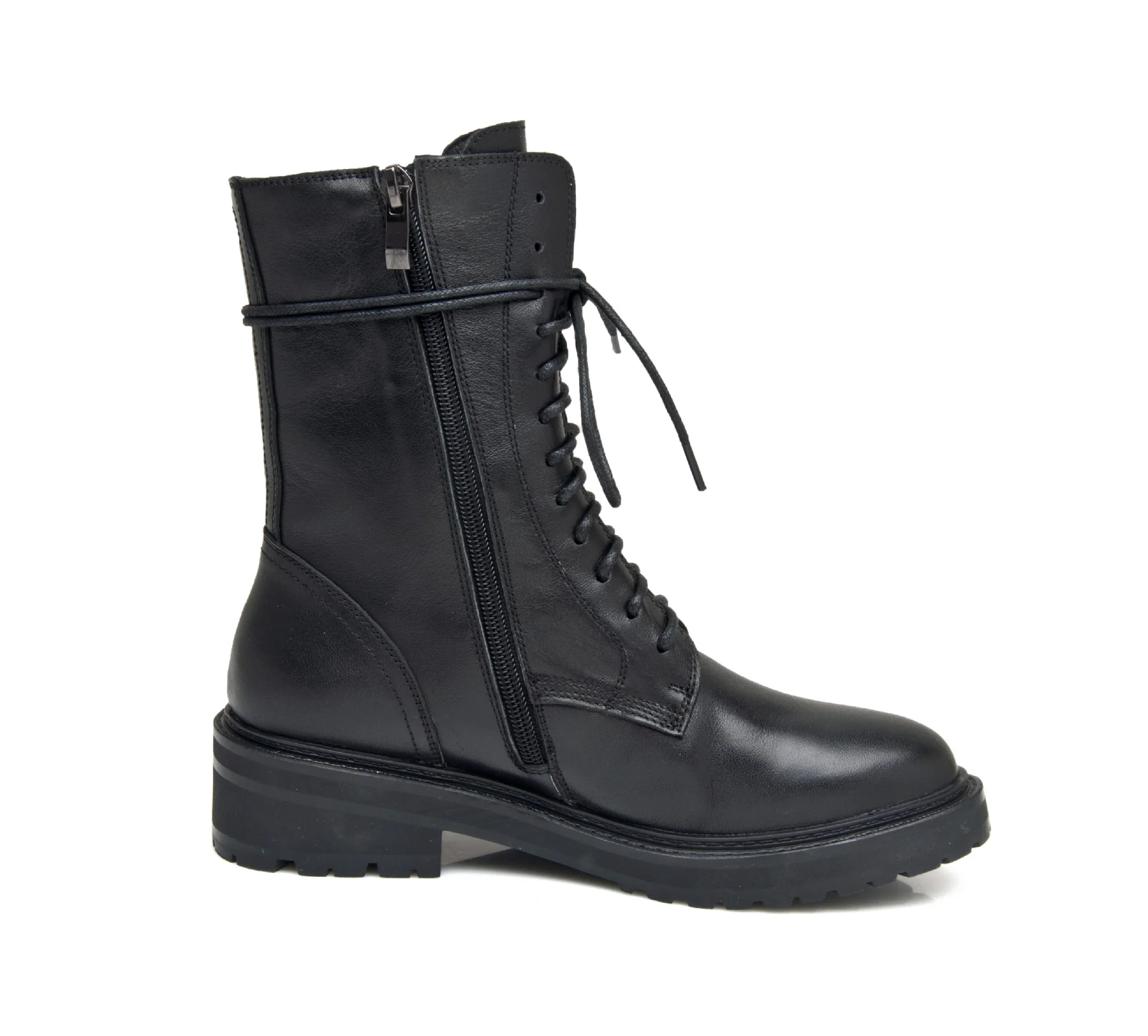 Ann Leather Martin Boots Female Ankle Boots British Style Women's Shoes High-Top Platform Mid-Calf Motorcycle Boots Knight Boots Female - Deanwangkt