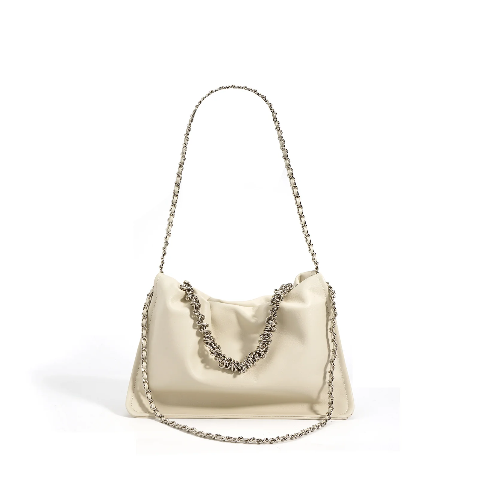 New Niche Original Cowhide Cloud Bag Female Genuine Leather MiuMiu Bag High Sense Handbag Crossbody Bag Female - Deanwangkt