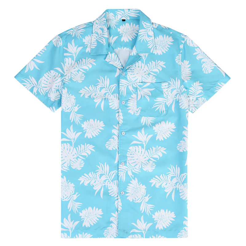 DEANWANGKT 2025 Men's Casual Hawaiian Shirt Men's,  Loose Shirt Men's Popularan, n Large Size Beach Shirt - Deanwangkt