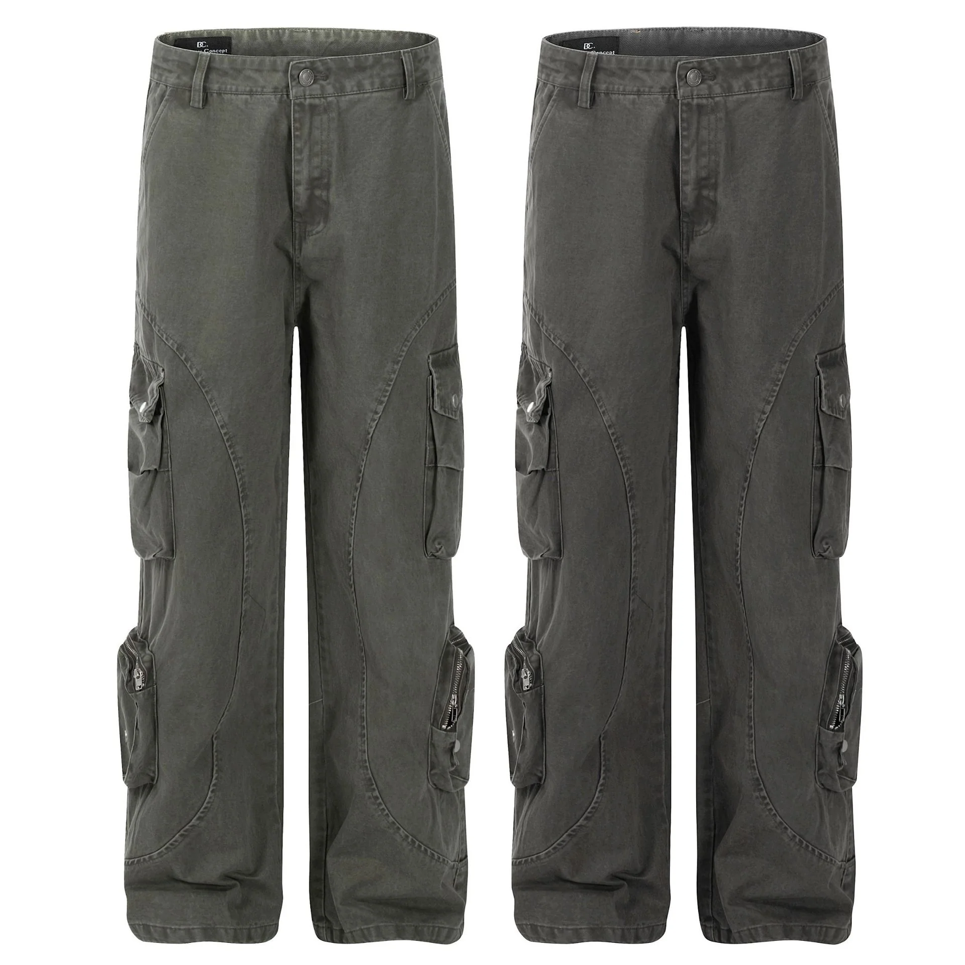 Man Kun C862-popular 2025n Neutral Loose High-end Multi-pocket Design Men's Casual Outdoor Overalls - Deanwangkt