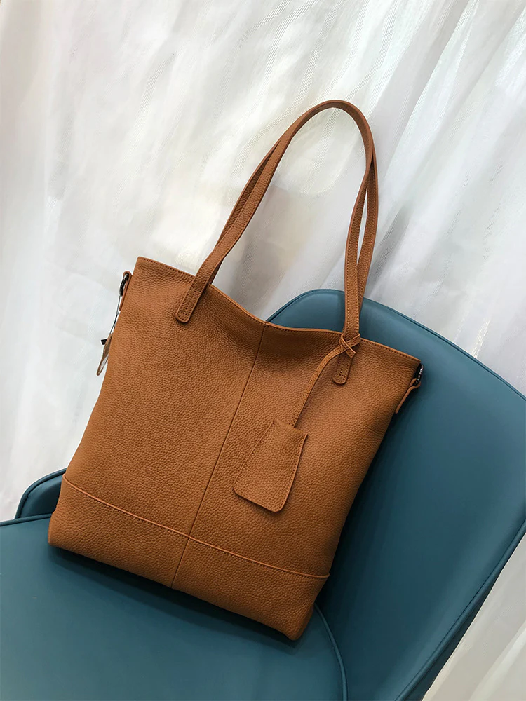 first-layer cowhide messenger women's bag  new  fashion leather shoulder bag casual women's bag 8307 - Deanwangkt