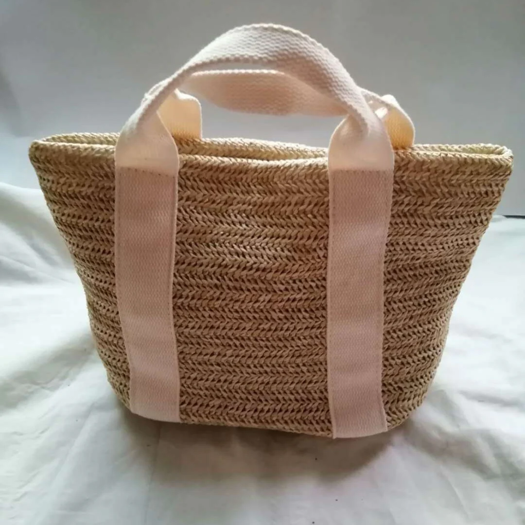 Summer New Vegetable Basket Straw Bag Bohemian Style Beach Bag Holiday Casual Women's Bag - Deanwangkt