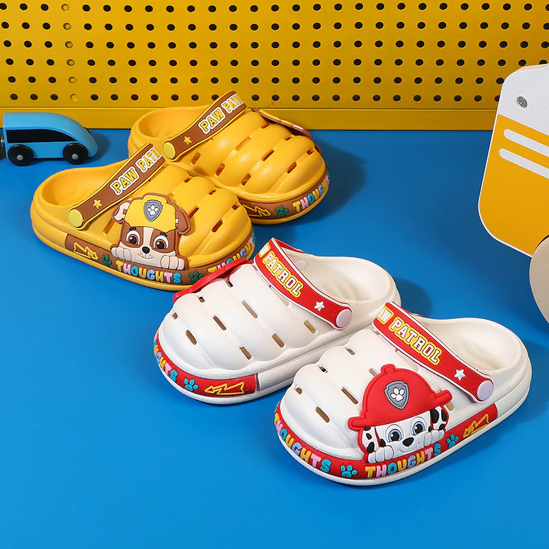 DEANWANGKT New PAW Patrol Summer Children's Cartoon Hole Shoes Boys and Girls Baby Home Non-Slip Sandals Wholesale - Deanwangkt