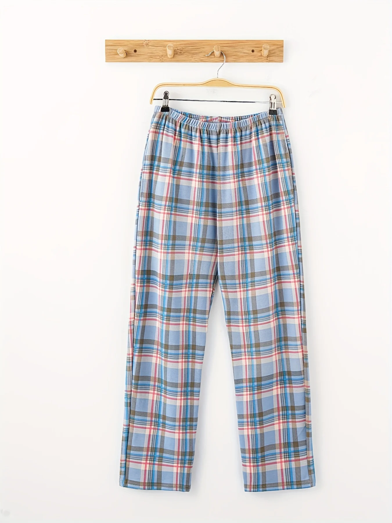 Men's Trendy Plaid Loose Pajama Pants, Stylish All-match Pants, Comfy & Breathable For Autumn And Winter - Deanwangkt