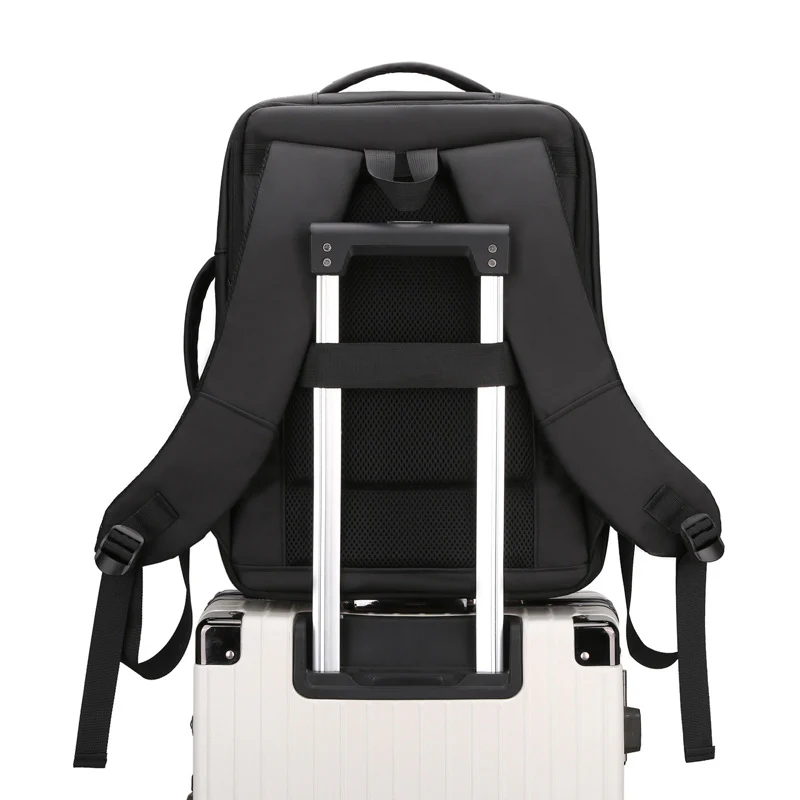 deanwangkt Backpack Men's Large Capacity Business Travel Bag Computer Backpack Fashion Trend Junior High School High School and College Student Schoolbag - Deanwangkt