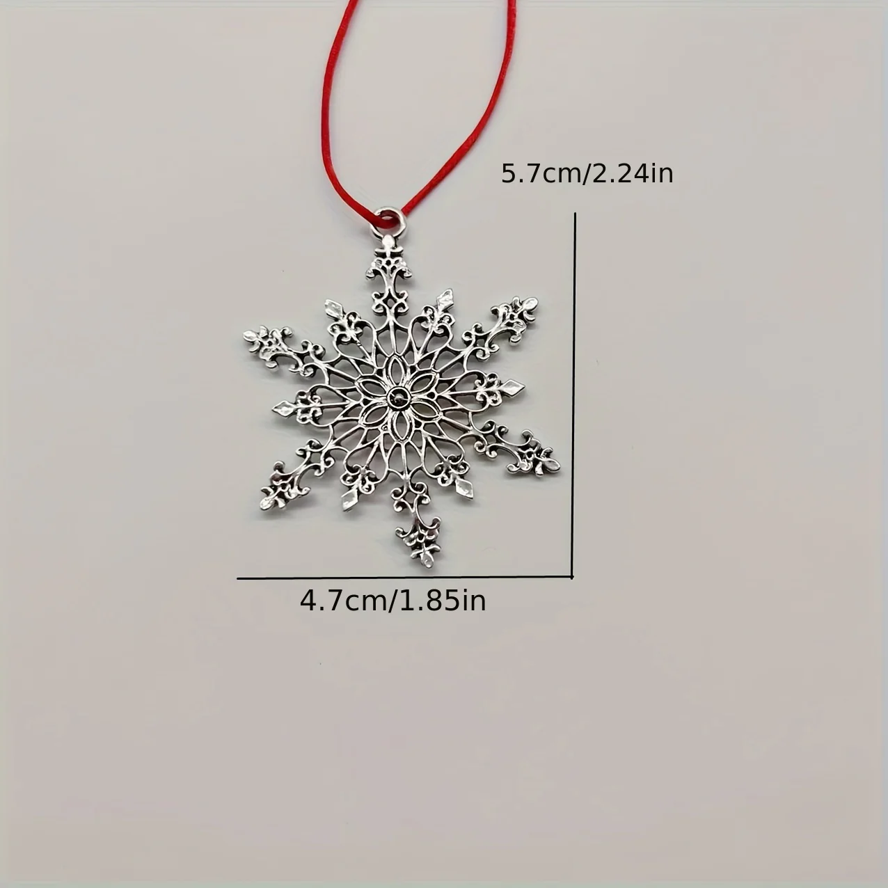 1pc Christmas Tree Ornament Alloy Metal Animal Life Tree Snowflake Ornament Pendant Home Decoration - Deanwangkt