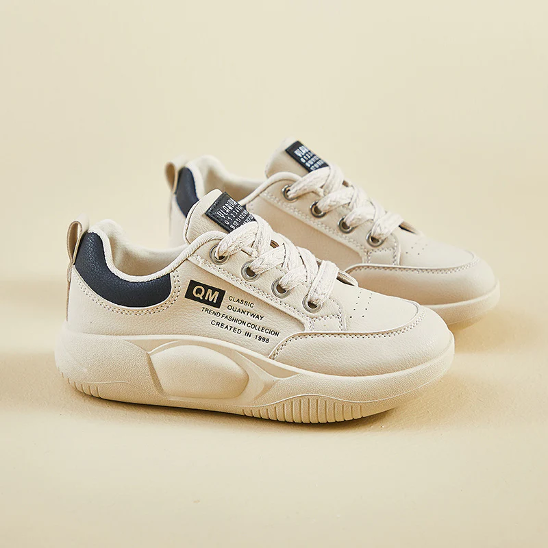 2025 spring white shoes new Korean version ins female students platform heightening sports board shoes casual shoes HB6682 - Deanwangkt