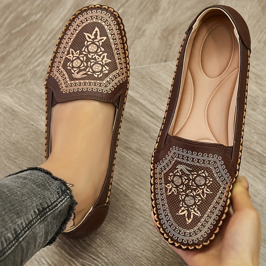 Womens Classic Loafers - Timeless Design, Ultra-Flat Heel, Soft Cushioned Sole, Super Lightweight, Ultimate Comfort Shoes for Casual Occasions - Deanwangkt