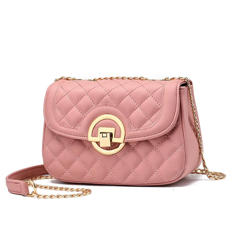 Women's bag  new fashion versatile mini small fragrant wind diamond chain bag shoulder messenger bag small square bag - Deanwangkt